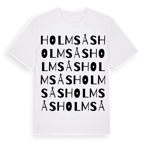 Holmsås ordlek t-shirt – ekologisk bomull t-shirt från Pinshirt