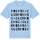 Blue Soul t-shirt med Holmsbacken ordlek t-shirt