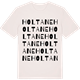 Vintage White t-shirt med Holtane ordlek t-shirt