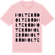 Pink Cotton t-shirt med Holteröd ordlek t-shirt