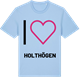 Blue Soul t-shirt med Jag älskar Holthögen t-shirt stort tryck