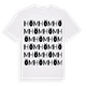 White t-shirt med Höm ordlek t-shirt