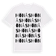White t-shirt med Hönås ordlek t-shirt