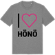 Mid Heather Gray t-shirt med Jag älskar Hönö t-shirt stort tryck