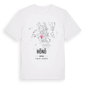 Hönö karta t-shirt – ekologisk bomull t-shirt från Pinshirt