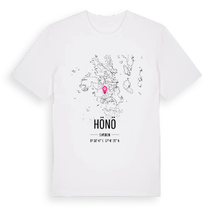 Hönö karta t-shirt – ekologisk bomull t-shirt från Pinshirt