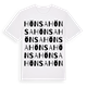 White t-shirt med Hönsa ordlek t-shirt