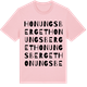 Pink Cotton t-shirt med Honungsberget ordlek t-shirt