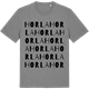 Mid Heather Gray t-shirt med Horla ordlek t-shirt