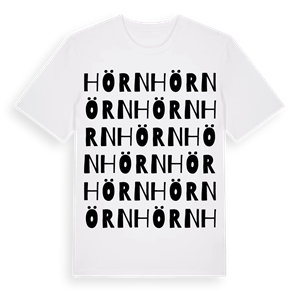 Hörn ordlek t-shirt – ekologisk bomull t-shirt från Pinshirt