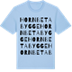 Blue Soul t-shirt med Hornbetabygge ordlek t-shirt