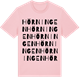 Pink Cotton t-shirt med Hörningen ordlek t-shirt