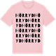 Pink Cotton t-shirt med Hörryd ordlek t-shirt