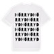 White t-shirt med Hörryd ordlek t-shirt