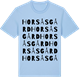 Blue Soul t-shirt med Horsås gård ordlek t-shirt