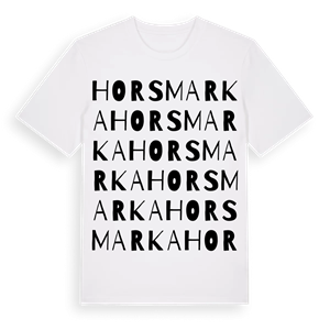 Horsmarka ordlek t-shirt – ekologisk bomull t-shirt från Pinshirt