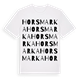 Horsmarka ordlek t-shirt