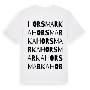 Horsmarka ordlek t-shirt – ekologisk bomull t-shirt från Pinshirt