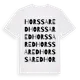 White t-shirt med Horssared ordlek t-shirt