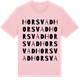 Pink Cotton t-shirt med Horsvad ordlek t-shirt