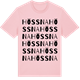 Pink Cotton t-shirt med Hössna ordlek t-shirt