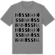 Mid Heather Gray t-shirt med Hössna ordlek t-shirt