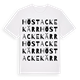 White t-shirt med Höstackekärr ordlek t-shirt