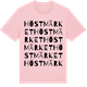 Pink Cotton t-shirt med Höstmärket ordlek t-shirt