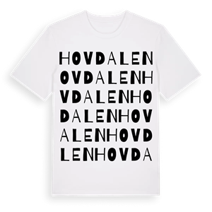 Hovdalen ordlek t-shirt – ekologisk bomull t-shirt från Pinshirt