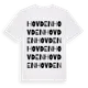 White t-shirt med Hovden ordlek t-shirt