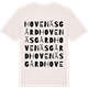 Vintage White t-shirt med Hovenäs gård ordlek t-shirt