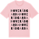 Pink Cotton t-shirt med Hoverängarna ordlek t-shirt