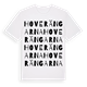 White t-shirt med Hoverängarna ordlek t-shirt