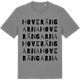 Mid Heather Gray t-shirt med Hoverängarna ordlek t-shirt