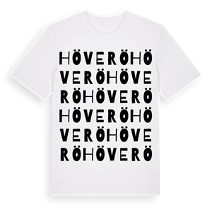 Höverö ordlek t-shirt – ekologisk bomull t-shirt från Pinshirt