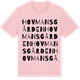 Pink Cotton t-shirt med Hovmansgården ordlek t-shirt