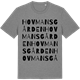 Mid Heather Gray t-shirt med Hovmansgården ordlek t-shirt