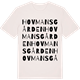 Vintage White t-shirt med Hovmansgården ordlek t-shirt