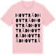 Pink Cotton t-shirt med Hovträd ordlek t-shirt