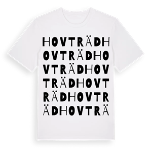 Hovträd ordlek t-shirt – ekologisk bomull t-shirt från Pinshirt