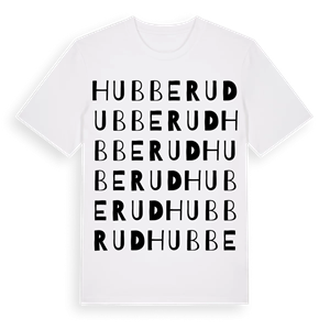 Hubberud ordlek t-shirt – ekologisk bomull t-shirt från Pinshirt