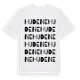 White t-shirt med Hudene ordlek t-shirt