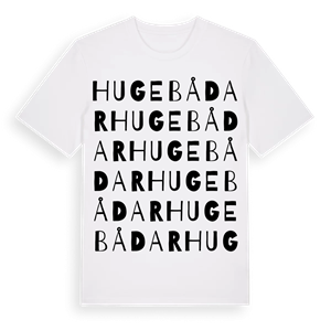 Huge bådar ordlek t-shirt – ekologisk bomull t-shirt från Pinshirt