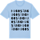 Blue Soul t-shirt med Hugos äng ordlek t-shirt