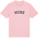 Pink Cotton t-shirt med Huke böjd t-shirt