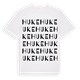 White t-shirt med Huke ordlek t-shirt
