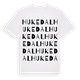 Hukedal ordlek t-shirt