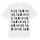 White t-shirt med Hulåkra ordlek t-shirt