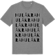 Mid Heather Gray t-shirt med Hulåkra ordlek t-shirt