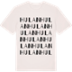 Vintage White t-shirt med Hulan ordlek t-shirt